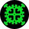 TYPE O NEGATIVE: Gear Logo (jelvény, 2,5 cm) 