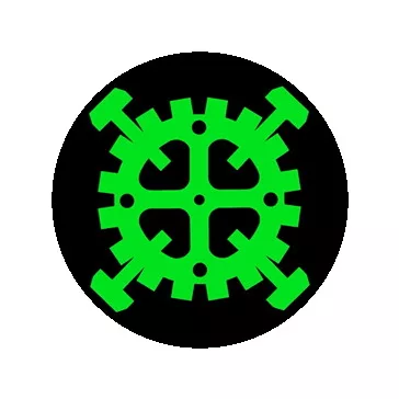 TYPE O NEGATIVE: Gear Logo (nagy jelvény, 3,7 cm)