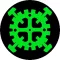 TYPE O NEGATIVE: Gear Logo (nagy jelvény, 3,7 cm)