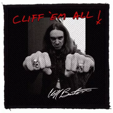 METALLICA: Cliff 'em All (9,5 cm x 9,5cm) (felvarró) 