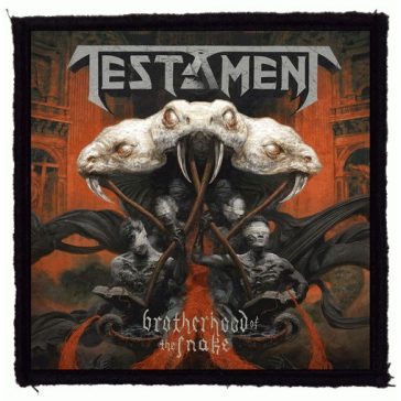   TESTAMENT: Bortherhood Of The Snake (9,5 cm x 9,5cm) (felvarró) 