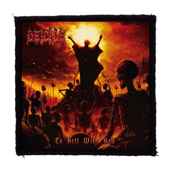 DEICIDE: To Hell With God (9,5 cm x 9,5 cm) (felvarró) DEICIDE: To Hell With God (9,5 cm x 9,5 cm) (felvarró)