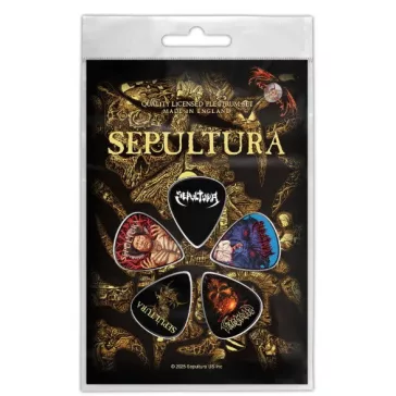 SEPULTURA - Discography (5 db pengető, 1 mm vastag)
