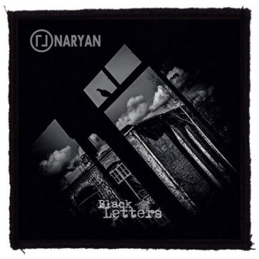 NARYAN: Black Letters (9,5 cm x 9,5 cm) (felvarró)