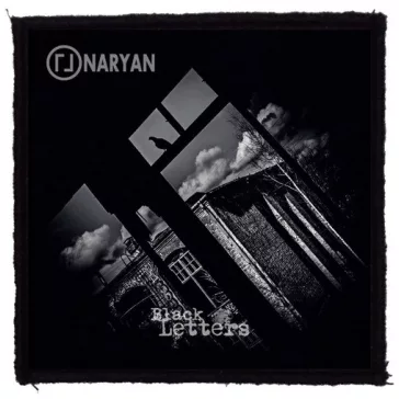 NARYAN: Black Letters (9,5 cm x 9,5 cm) (felvarró)