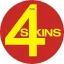 4 SKINS: 4 Skins (jelvény, 2,5 cm)