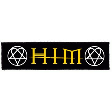 HIM: Logo Superstrip (22 cm x 5 cm) (felvarró)