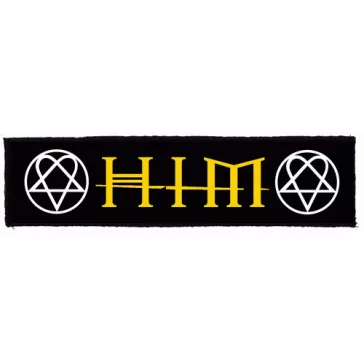 HIM: Logo Superstrip (22 cm x 5 cm) (felvarró)