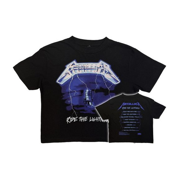 METALLICA: Ride The Lightning (ladies crop top)